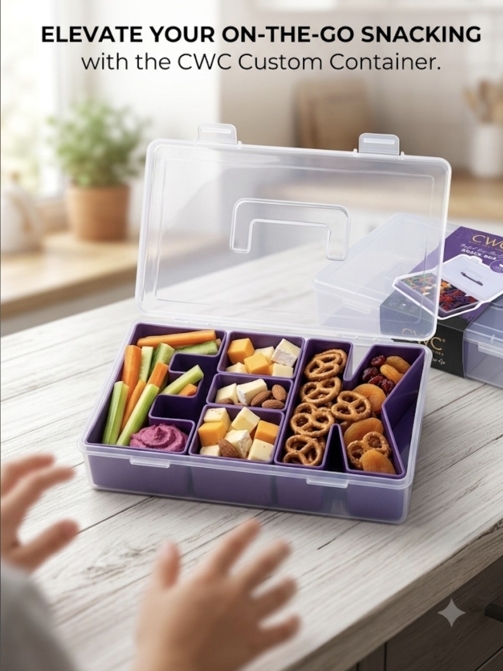 CWC Custom Container Meal Prep Box in Purple-eek